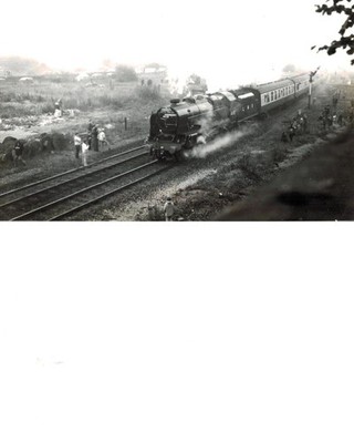 Vintage Foto - LMS 6115 Schottischer Gardist Dampflok Zug