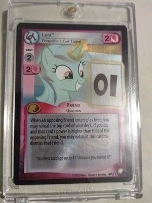 My Little Pony CCG PROMO Lyra Ponyville's Got Talent #pf1 Card Rare G4 