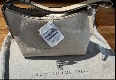 Brunello Cucinelli leather bag with monili NEW - SKU: MBVND2546 C8905 S