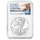 2021-S $1 1-oz T-2 Proof American Silver Eagle NGC PF70UC FDI Trump Label