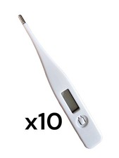 Lot Of 10 Digital Thermometer Medical Oral Underarm Body Fever Hospital Grade