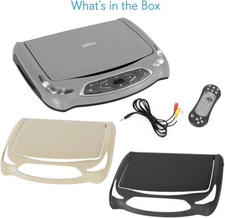 Pyle Car Roof Mount DVD Player Monitor 13.3" Vehicle Flip Down Overhead Screen