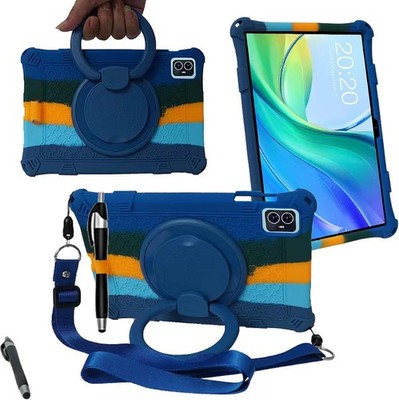 Case for Teclast M50Pro 10.1 inch, Soft Anti-Stress Silicone with 360° Rotate St
