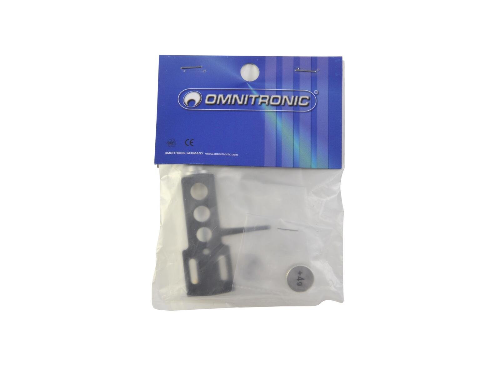 OMNITRONIC Headshell Nero con Pesi per Giradischi | Supporto Universale - 3