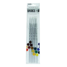 Set Of 5 Basics Brushes With Long Handles Assorted