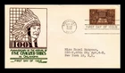Dr Jim Stamps Indian Centennial First Day Cover C W George Thermographed Cachet