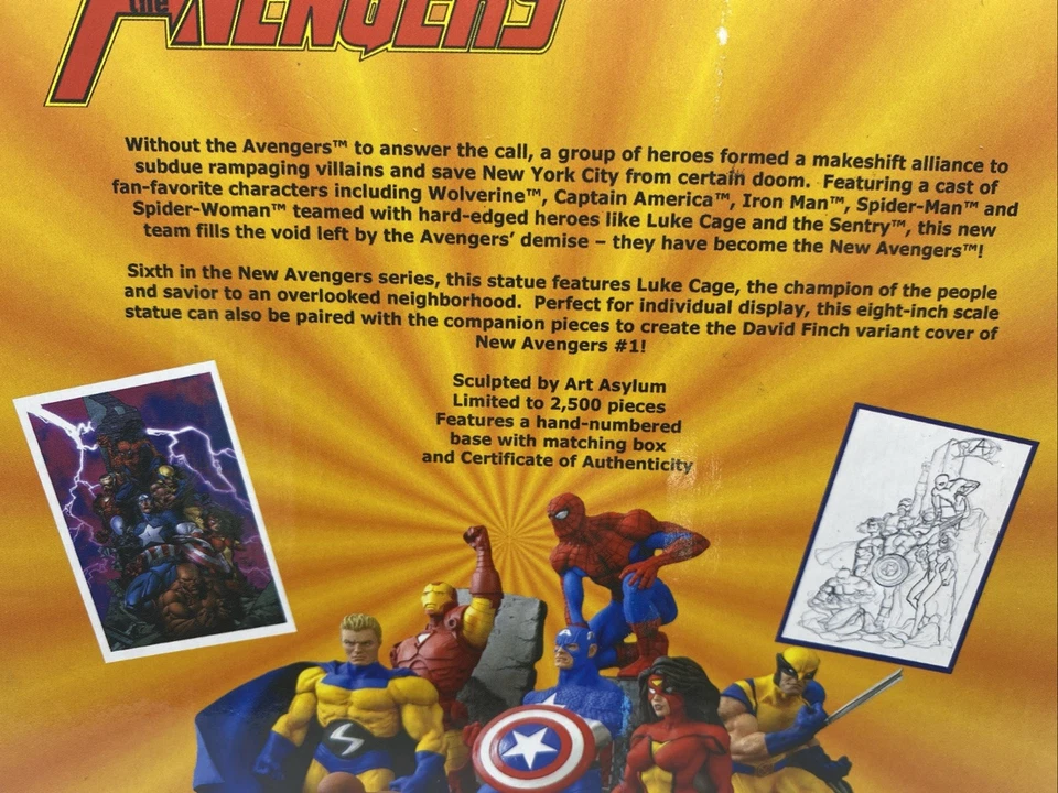 Figura Estatua Vengadores Power Man Edición Limitada # 555/2500 en Caja Foto 4 de 4