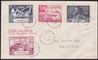 BRUNEI 1949 UPU set on FDC with Brunei cds to New Zealand..................D6489