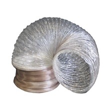 OMNITEC DESIGN INC. OAD10 Flexible Duct,Mylar,10" ID,25ft L 49K245