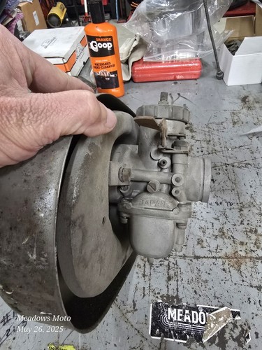 Mikuni Geniune 38mm Round Slide Carb Branch Intake Spam Can For Harley Davidson