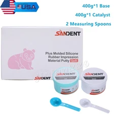 SANDENT Dental Putty Normal Set PVS VPS Impression Material Base 2 x 400g