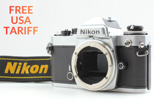 Near MINT Nikon FE SLR Silver Body only 35mm Film Camera From JAPAN
