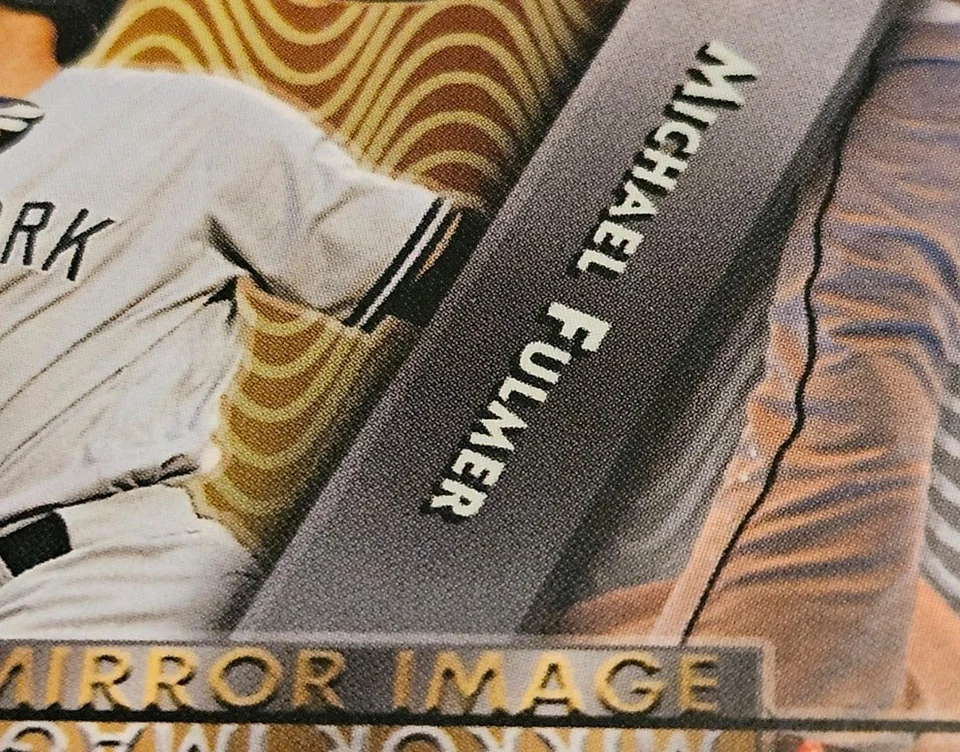 Tarjeta de error de imagen de espejo refractor TBT 2017 Topps A. Judge/M. Fulmer (flumer back) Foto 3 de 4