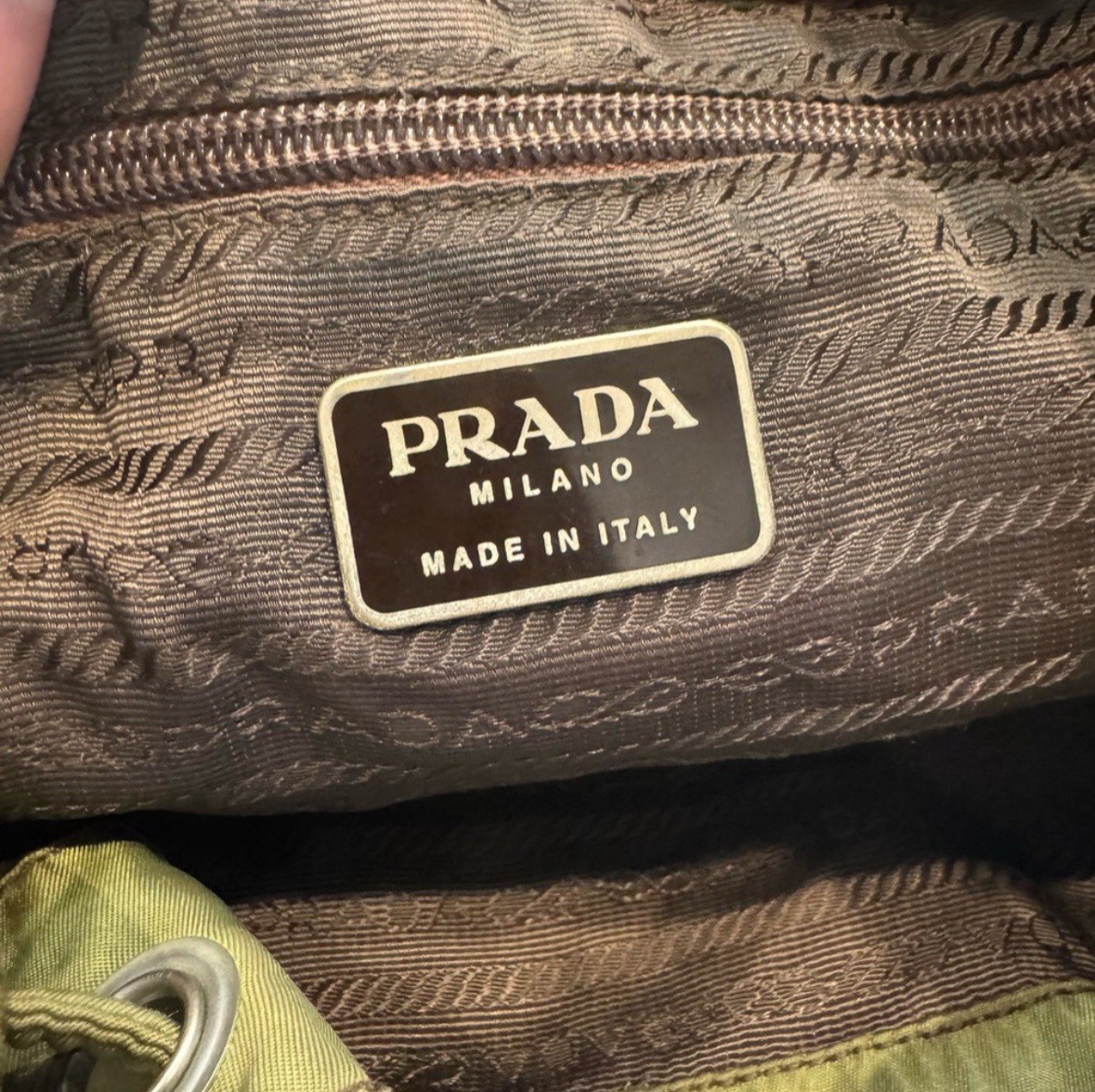 Authentic Prada Green Vintage Backpack - image 8