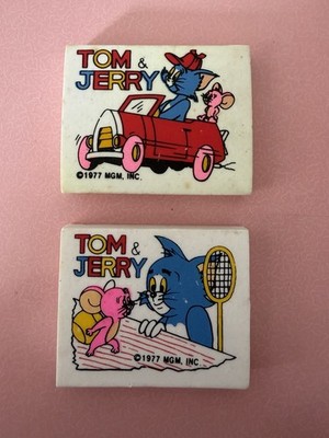 70er 80er Vintage Tom & Jerry Neuheit Radiergummi Gummi Gomme MGM