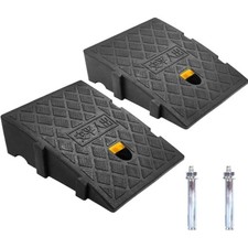 Bordsteinrampe Kunststoff 2 Stück Tragbar Rutschfest Wasserableitend