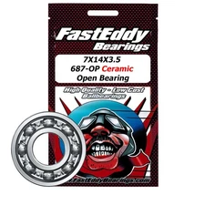 7X14X3.5 Ceramic Open Bearing 687