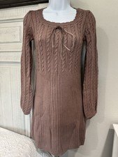 Forever 21 Womens Long Sleeve Sweater Mini Dress Size Medium New With Tags