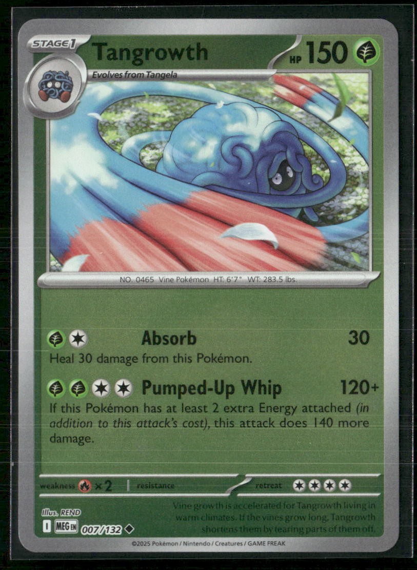 Tangrowth ME01: Mega Evolution 007/132 Reverse Holo NM
