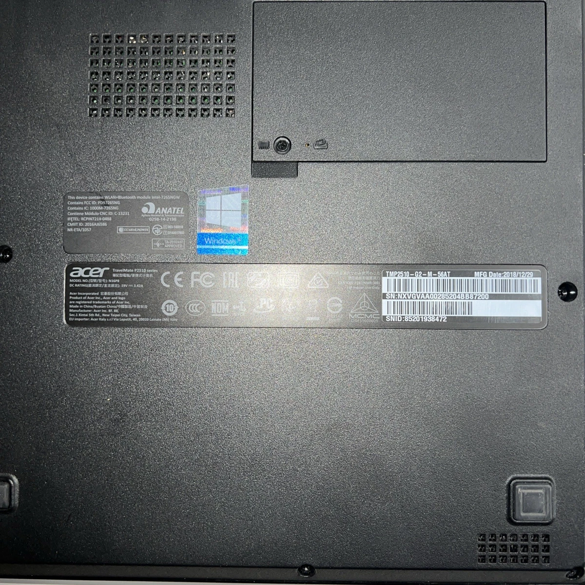 Acer Intel Core i5 8th Gen. PC Laptops & Netbooks 256 GB SSD