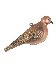 Mourning Dove Blown Glass Handcrafted Bird Christmas Ornament NIB Cobane