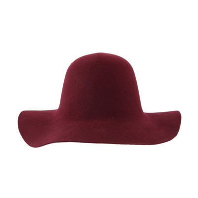 GC Hats Hillbilly Nomad Wool Felt Hood Hat - Merlot