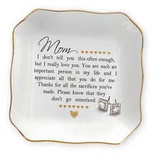 Christmas Birthday Gifts for Mom from Daughter Son - White - Tell You Often