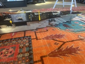 Rare COMPLETE MEGA BLOKS PRO BUILDER 9795 USS NIMITZ Lego Aircraft Carrier 