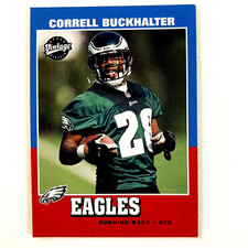 Correll Buckhalter 2001 Upper Deck Vintage Rookie Card #247 Philadelphia Eagles. rookie card picture
