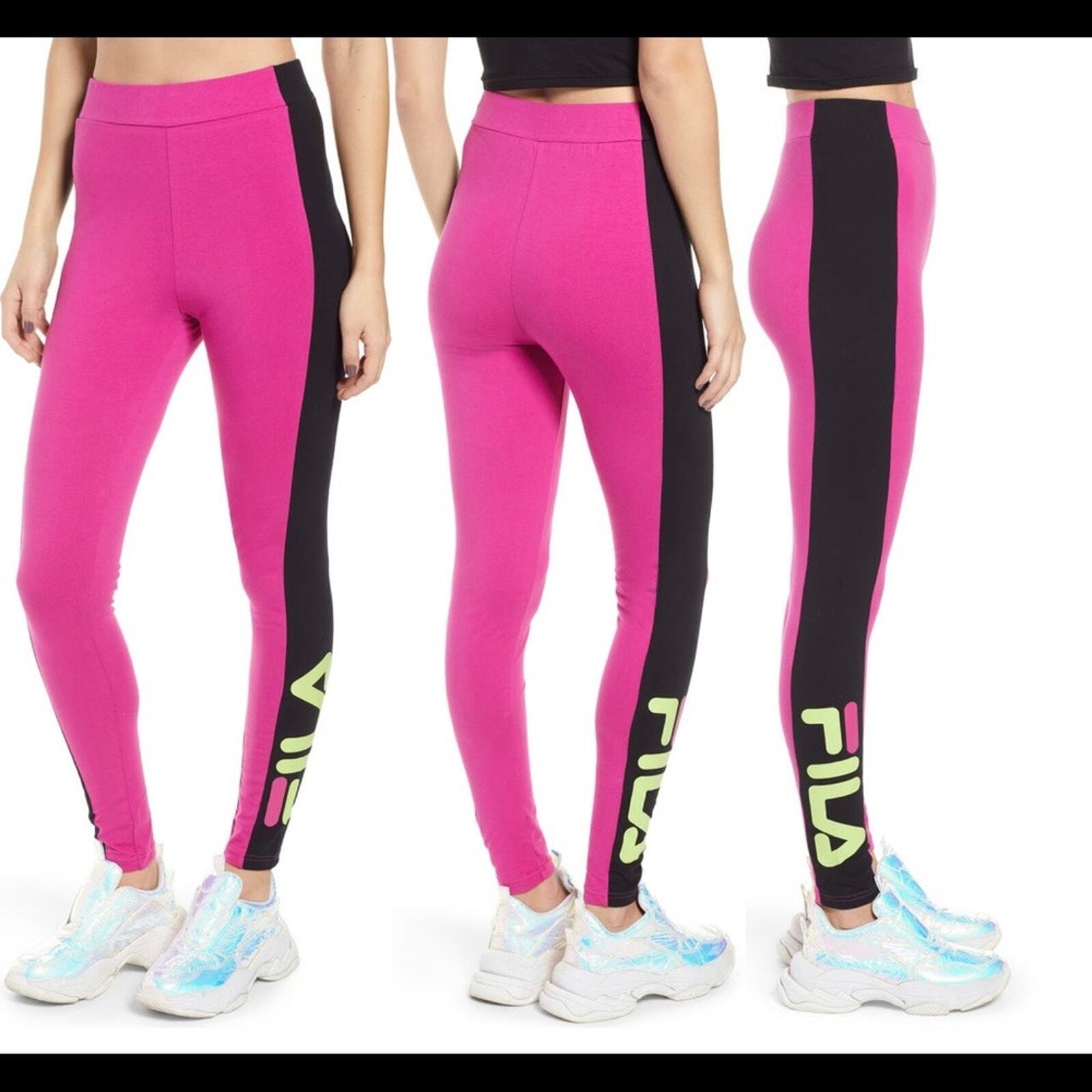 leggings fila rosa XS Nordstrom allenamento atletico