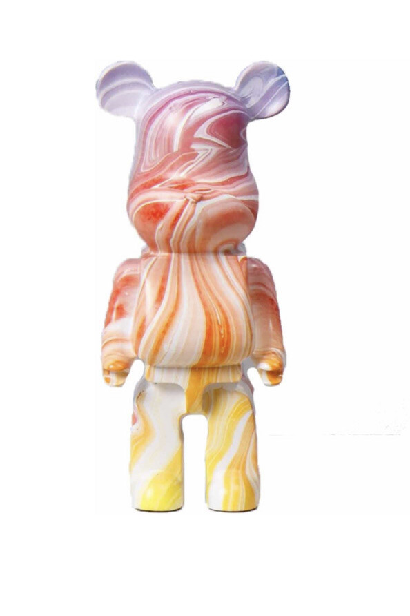 Bape Bearbrick figurine art toy camouflage multicolore pour collectionneur