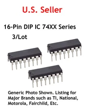 7445 TTL 14 Pin DIP IC: Bcd-To-Decimal Decoder/Driver: 3/Lot: NOS