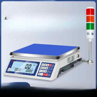 Electronic scale counting and weighing scale upper and lower limit warning scale