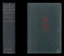 Keeson The HISTORY & RECORDS of QUEEN VICTORIA'S RIFLES 1792-1922 Ypres Somme &c