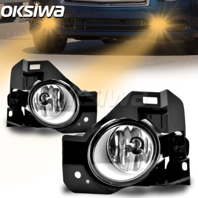 Pair Fog Lights For 2009 10 11 12 13 2014 Nissan Maxima Clear Front Bumper Lamps