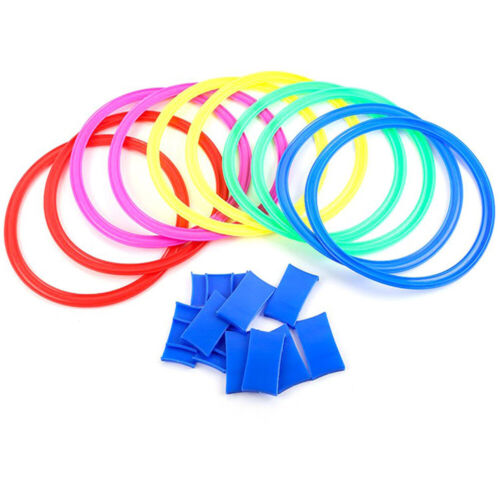 Hoop Ring Toss Plastic Ring Toss Garden Game Pool Funny Toy Outdoor for Children - Foto 1 di 12