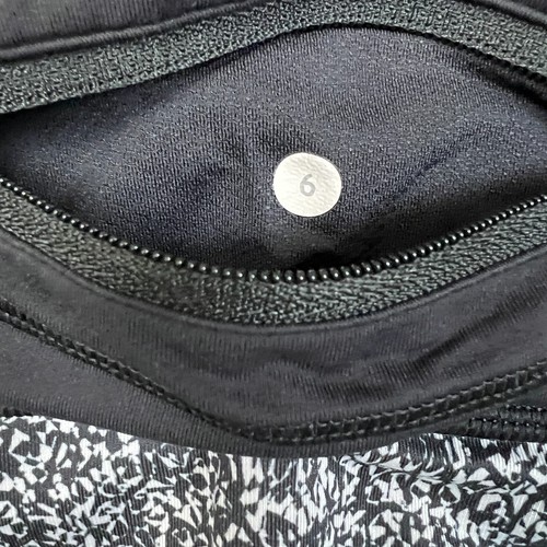 Leggings ajustados de yoga Lululemon Pace para mujer talla 6 flashback blanco estático - Imagen 8 de 9