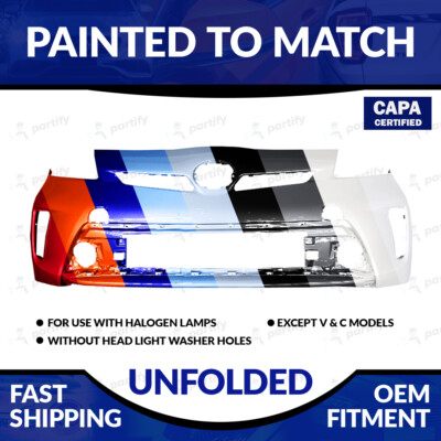 NEW Paintd CAPA Cert Front Bumper For 2012-2015 Toyota Prius Except V & C Models