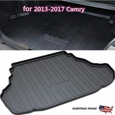 Black TPO Trunk Tray Boot Liner Floor Cover Mat for 2013-2016 2017 Toyota Camry