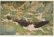 HERGE Tintin oreille cassée ancienne feuille image cubes Dubreucq 1942 TBE