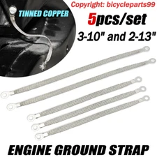 5Pcs Universal Heavy Duty Engine Ground Strap Automotive Truck Car 3-10" & 2-13"