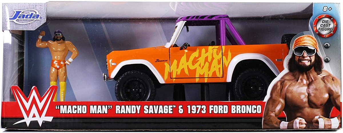ミニカー Ford Bronco w/Macho Man Randy Savage Macho Man Randy Savage 1973 Ford Bronco WWE Jada Diecast