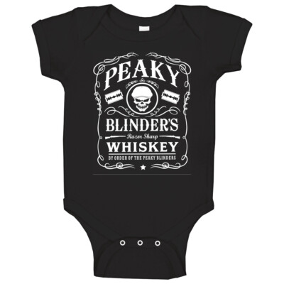 Peaky Blinders Whiskey Jack Parody Tv Bbc Logo Fan Baby One Piece