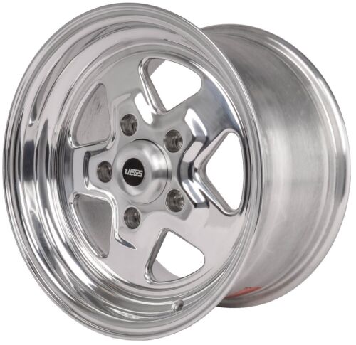 JEGS 66080 Sport Star 5-Spoke Wheel Size: 15 x 8 Bolt Pattern: 5 x 5 Back Spacin