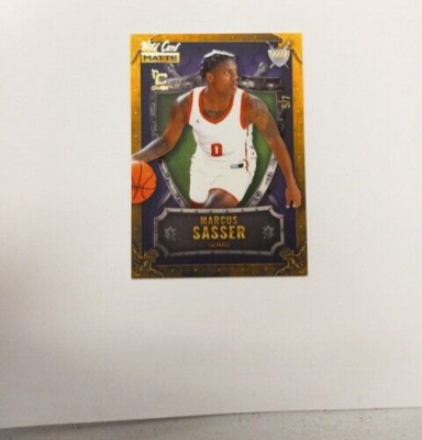 2022 Wild Card Matte MARCUS SASSER WEEKEND WARRIOR RC SN 5/7 Pistons NB