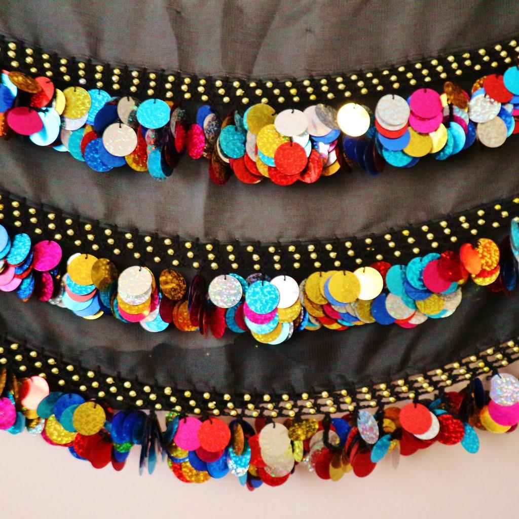 LUXURY Professional Sexy Belly Dance Hip Scarf Coin Chain  display picture 2
