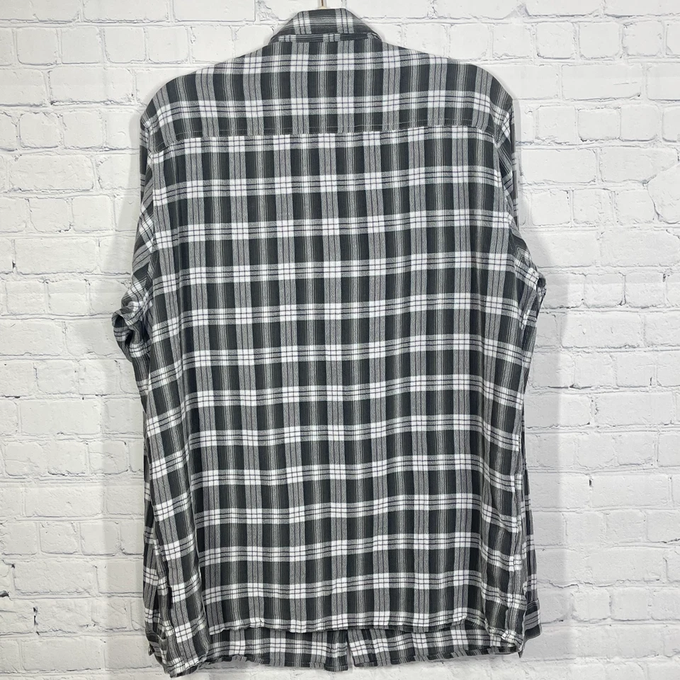 Camisa Patagonia a Cuadros Hombres Grande a Cuadros Abotonada Algodón Orgánico Franela Ligera Foto 3 de 4