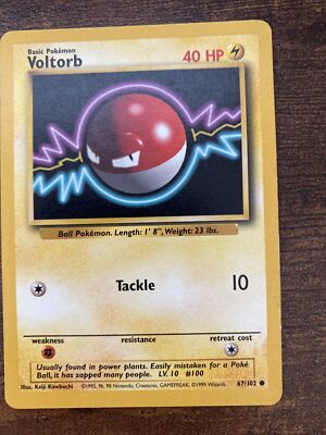 1995 voltorb pokemon card value - 100/165 - Pokemon 151 - Reverse Foil [L] Speed Ball (20) Voltorb Pokemon Card Near Mint