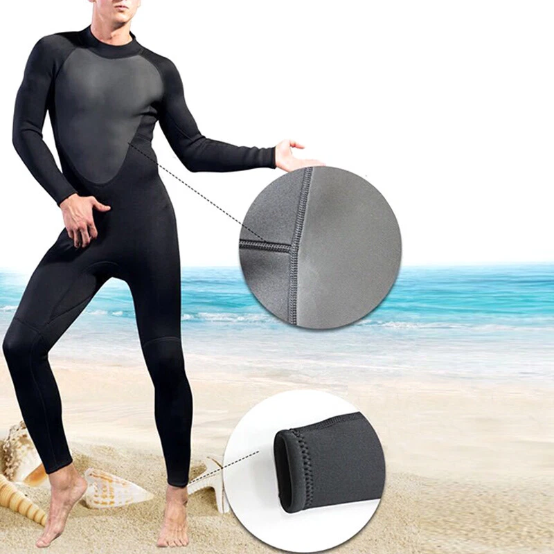 Men Neoprene Wetsuit 3mm Diving Suit Stretchy Swimming Surfing Snorkeling Gift - image 4 of 4