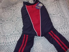 Blue Red BONE Dog SNOWSUIT Top Paw new puppy reflective winter jumpsuit M